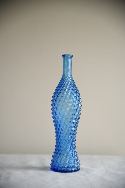 Large Blue Glass Bottle