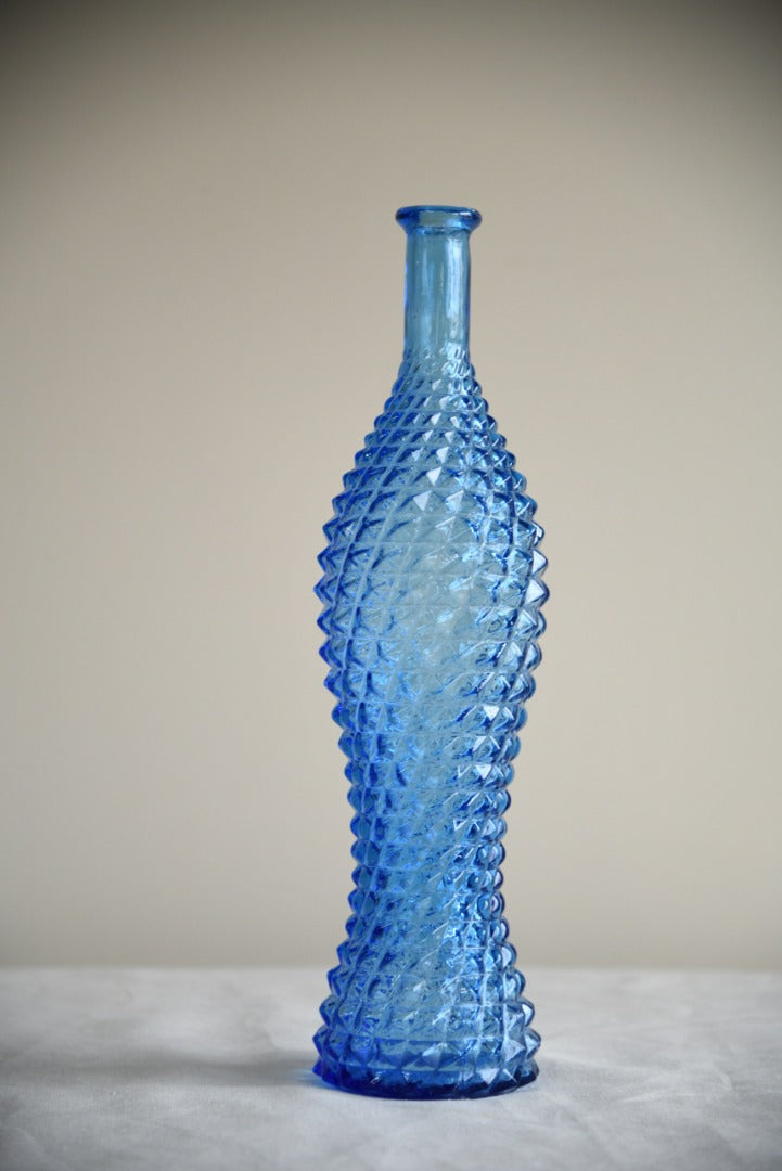 Large Blue Glass Bottle