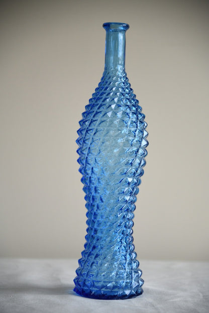 Large Blue Glass Bottle