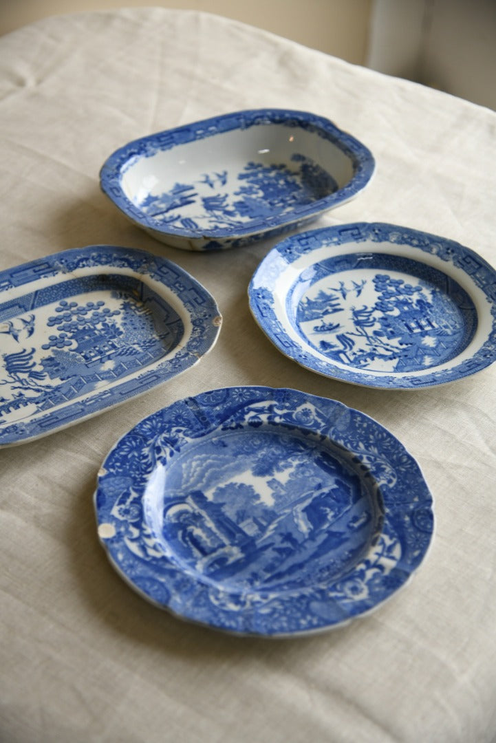 Collection of Blue and White Plates