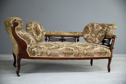 Antique Edwardian Upholstered Chaise Longue