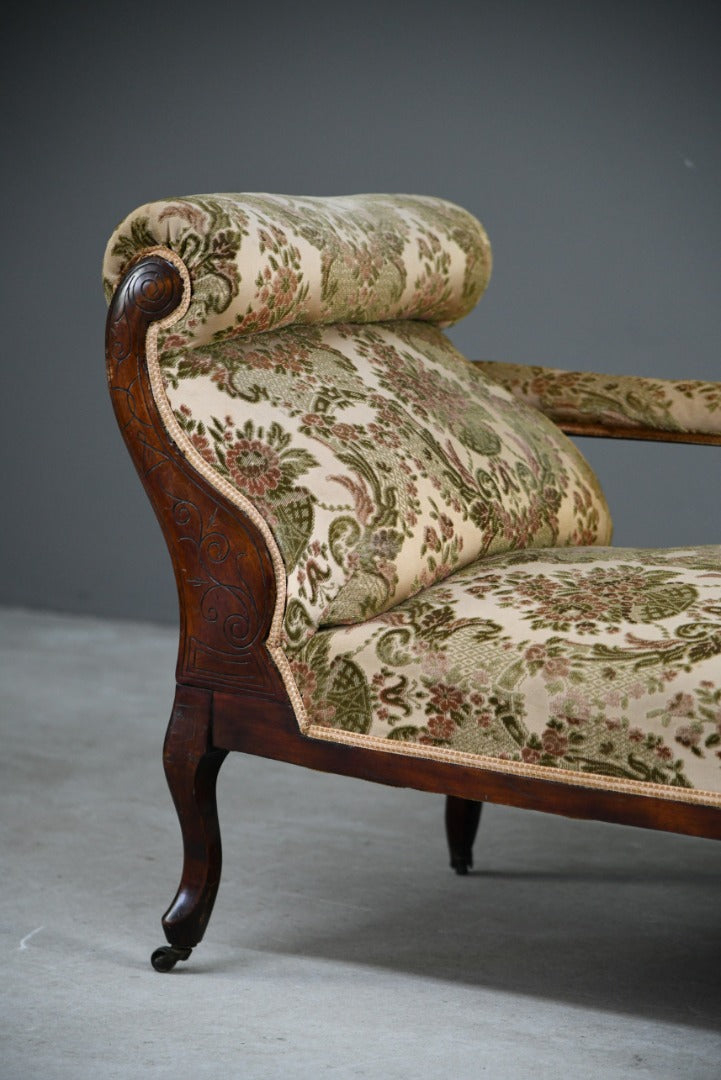 Antique Edwardian Upholstered Chaise Longue