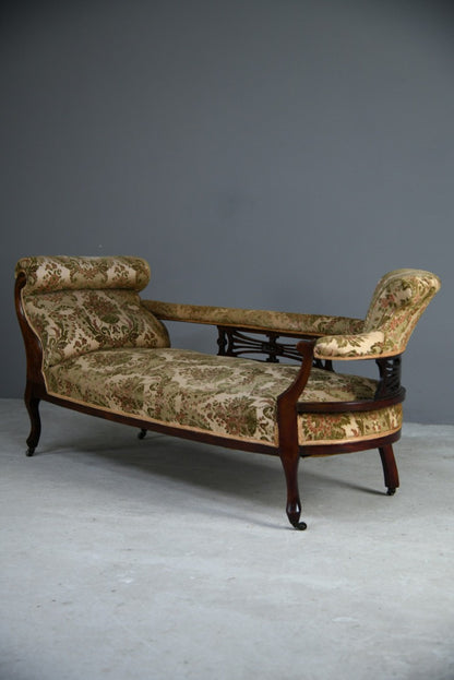 Antique Edwardian Upholstered Chaise Longue