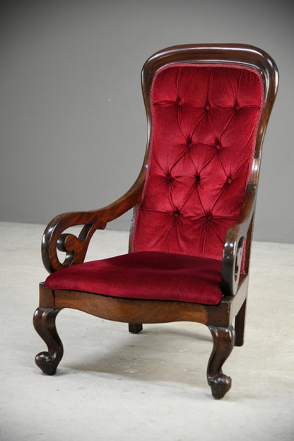 Antique Upholstered Armchair