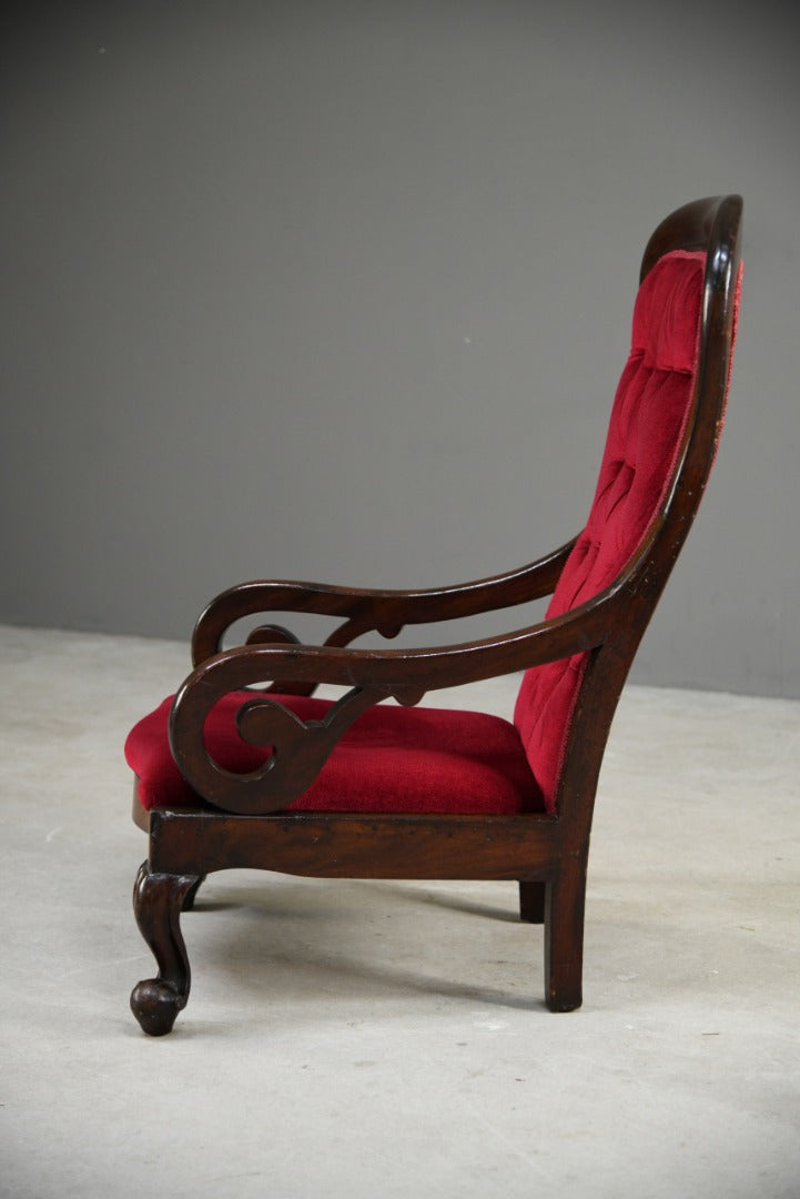 Antique Upholstered Armchair