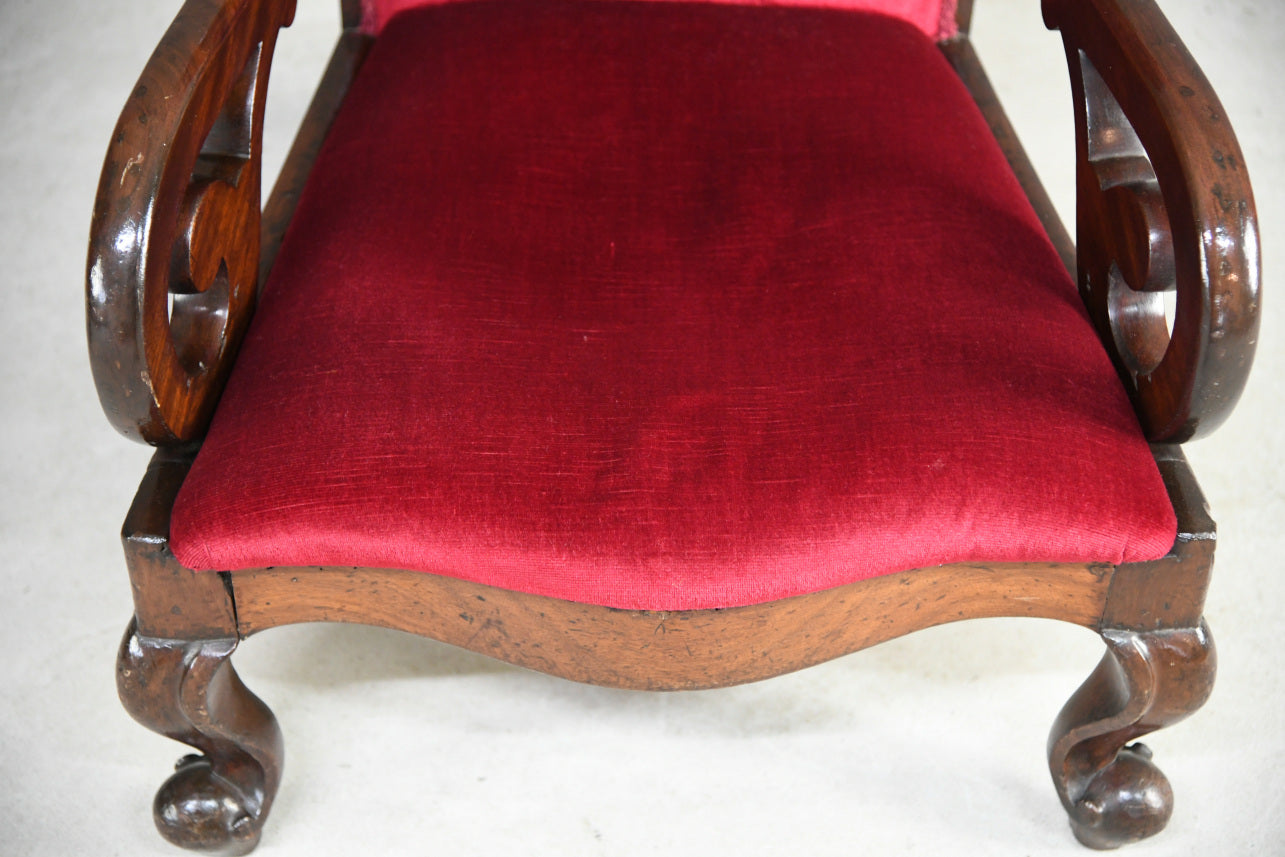 Antique Upholstered Armchair