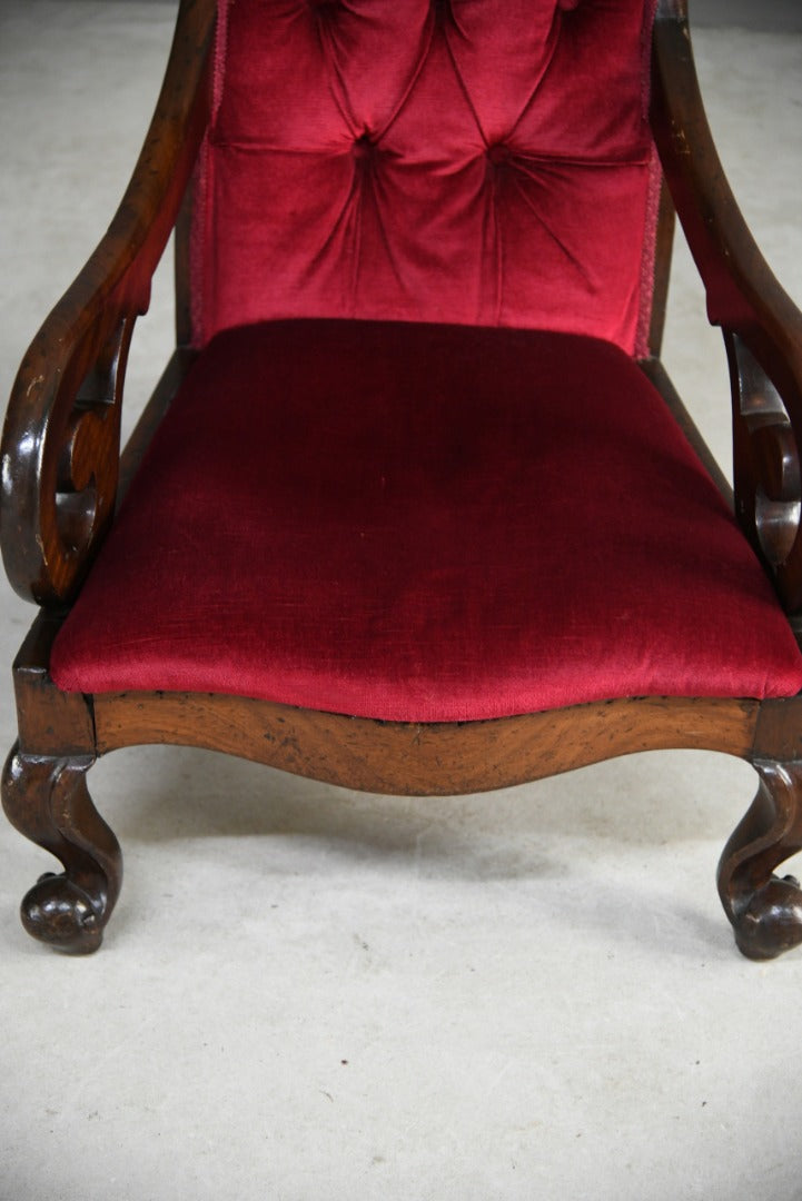 Antique Upholstered Armchair