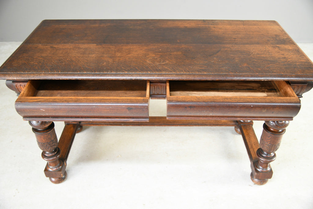 Antique Oak Console Table