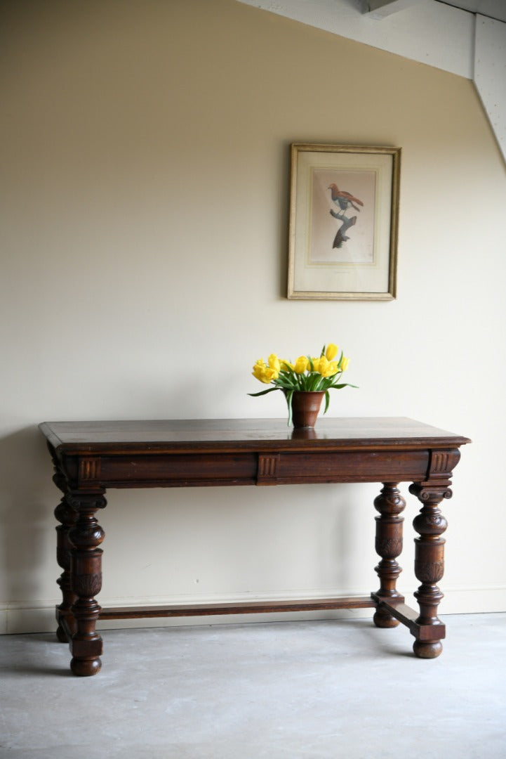 Antique Oak Console Table