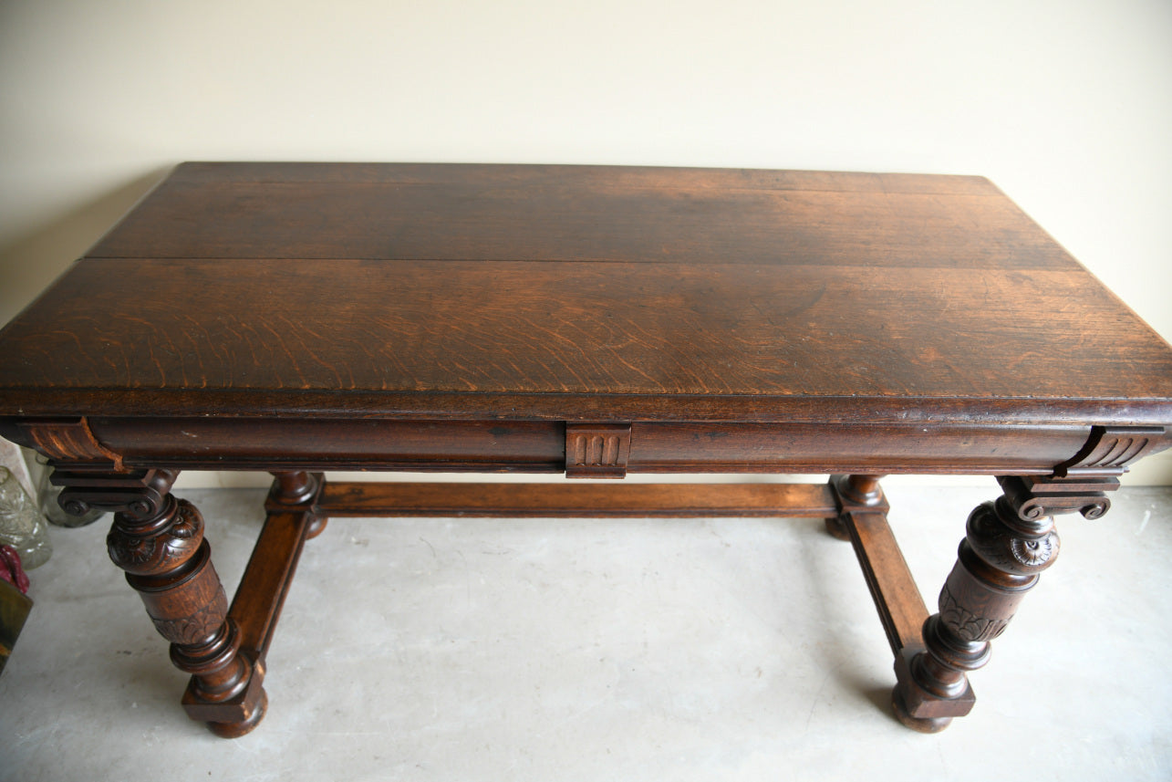 Antique Oak Console Table