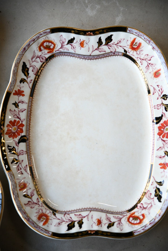 3 x Victorian Ashworth Brothers Antique Platters