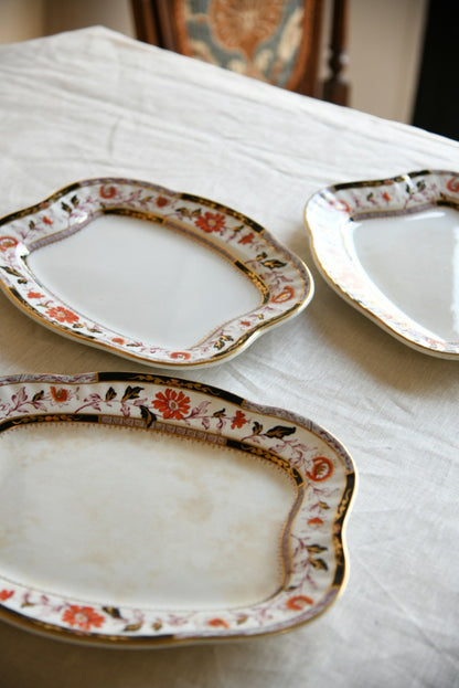 3 Ashworth Brothers Antique Platters