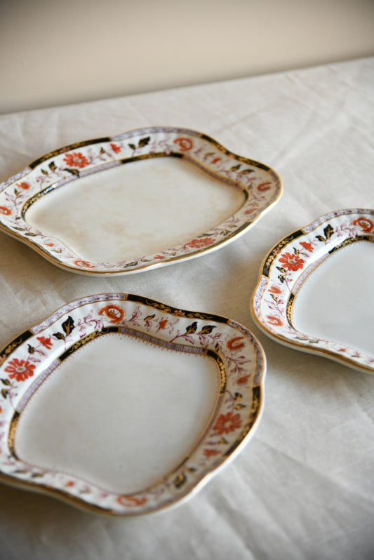 3 Ashworth Brothers Antique Platters