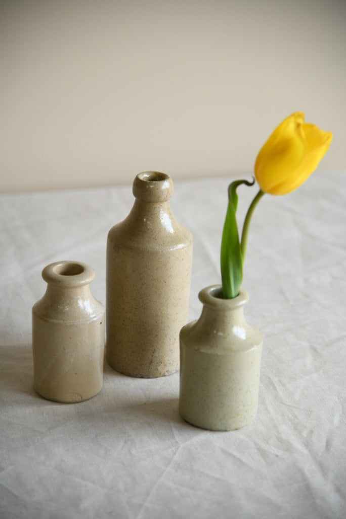 3 Stoneware Bottles 