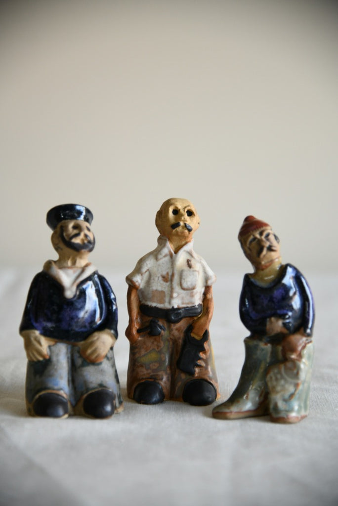 3 Tremar Cornish Pottery Figures