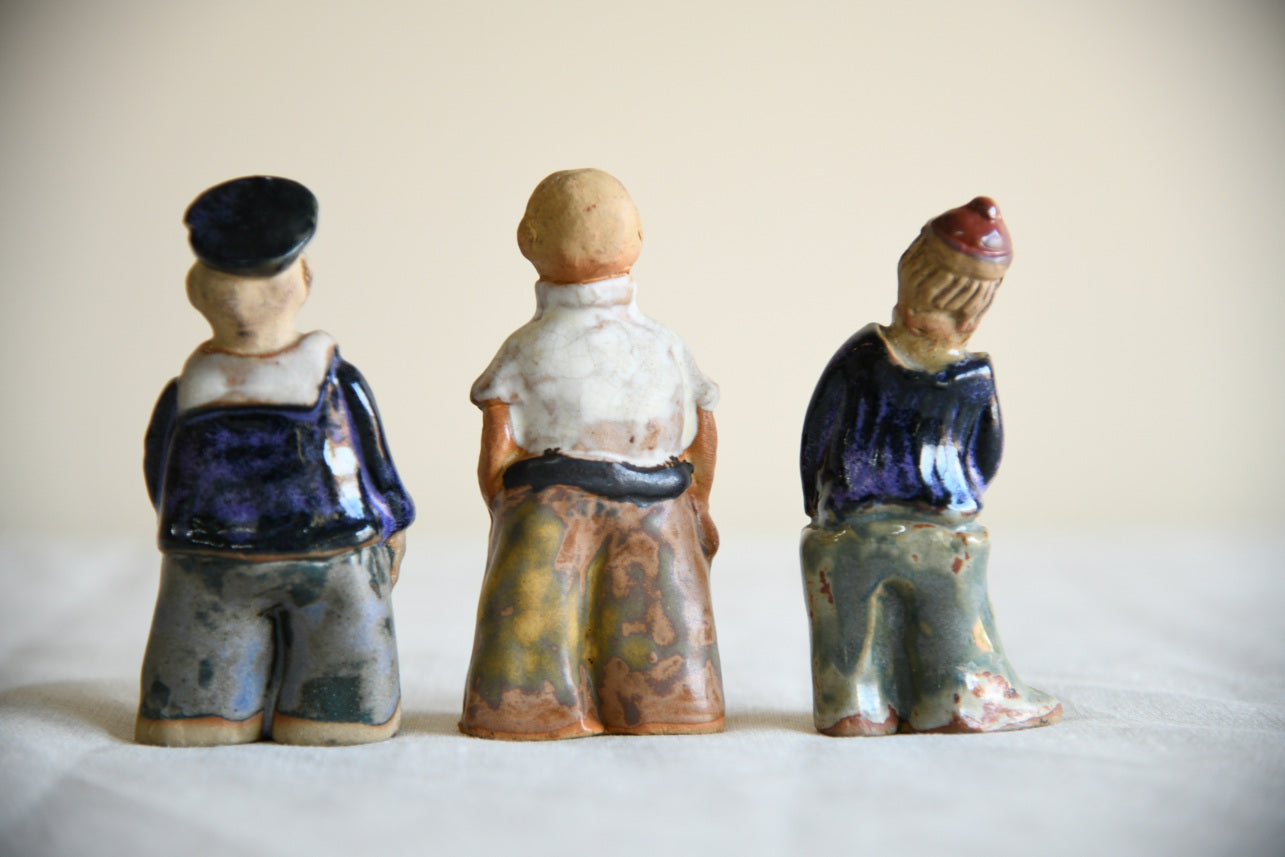 3 Tremar Cornish Pottery Figures