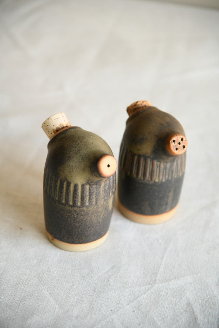 Studio Pottery Salt and Pepper Pots