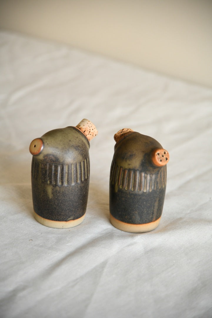 Studio Pottery Salt and Pepper Pots