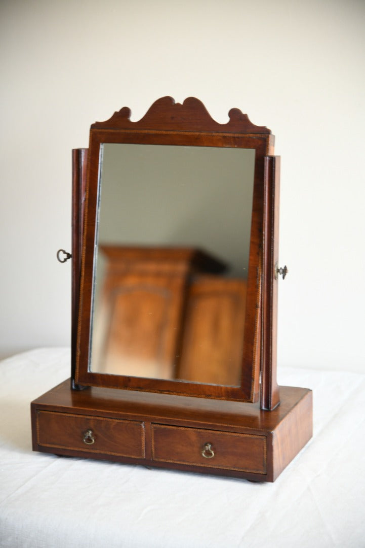 Antique Mahogany Toilet Mirror