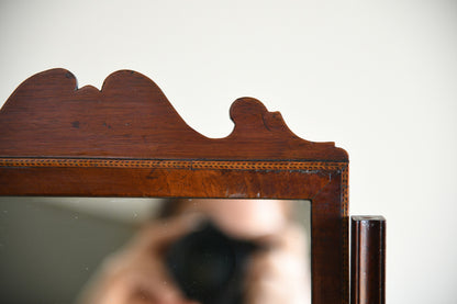 Antique Mahogany Toilet Mirror