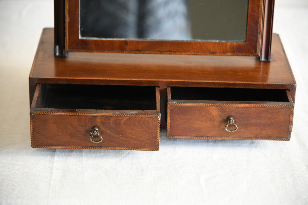 Antique Mahogany Toilet Mirror