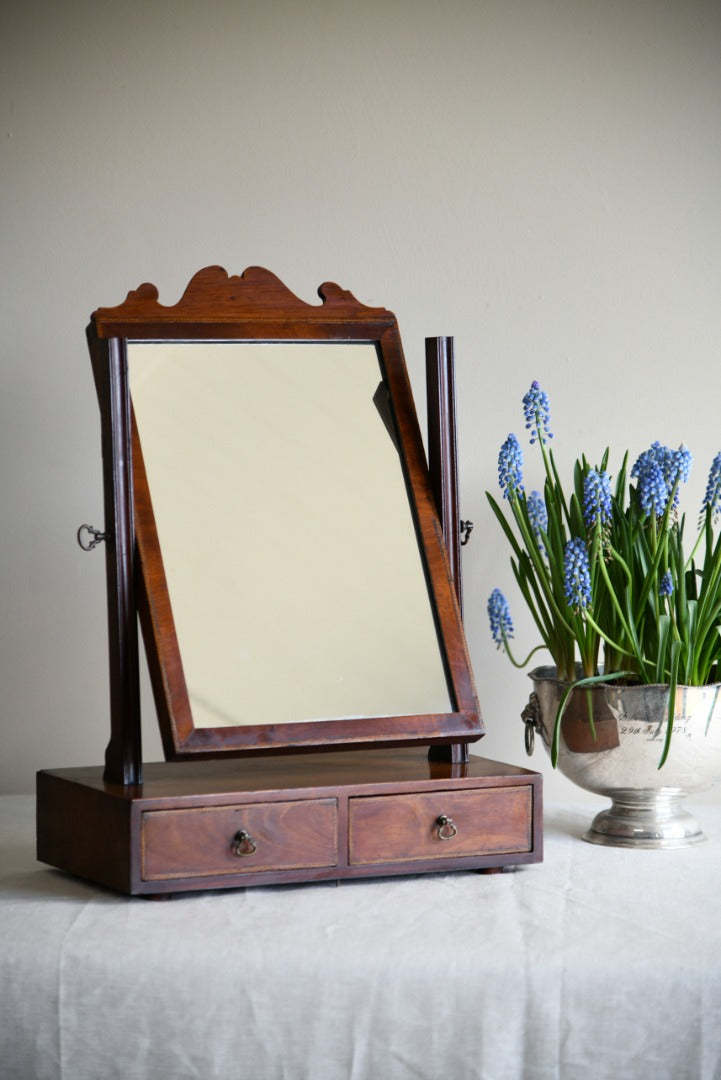 Antique Mahogany Toilet Mirror