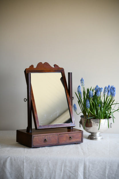 Antique Mahogany Toilet Mirror