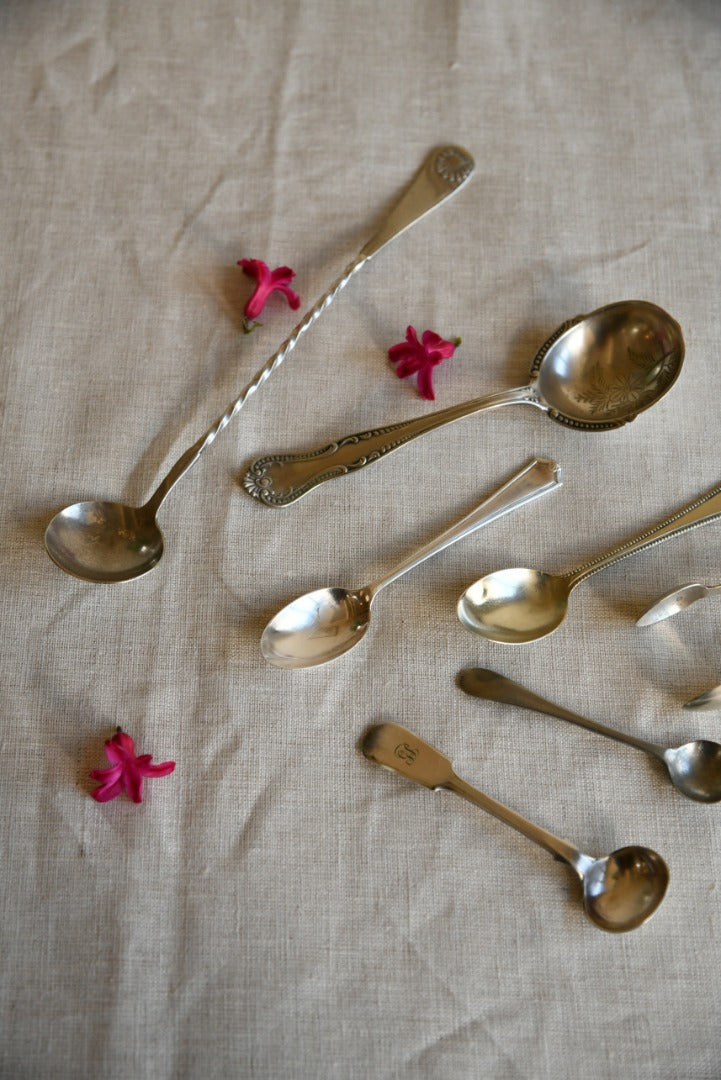 Collection of Vintage Spoons and Tongs