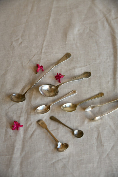 Collection of Vintage Spoons and Tongs