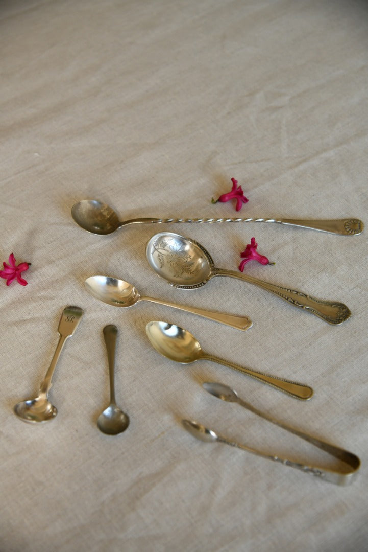 Collection of Vintage Spoons and Tongs