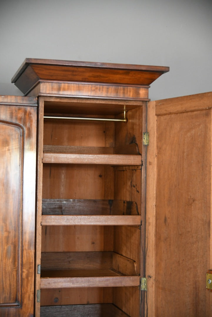 Large Mahogany Compactum Wardrobe