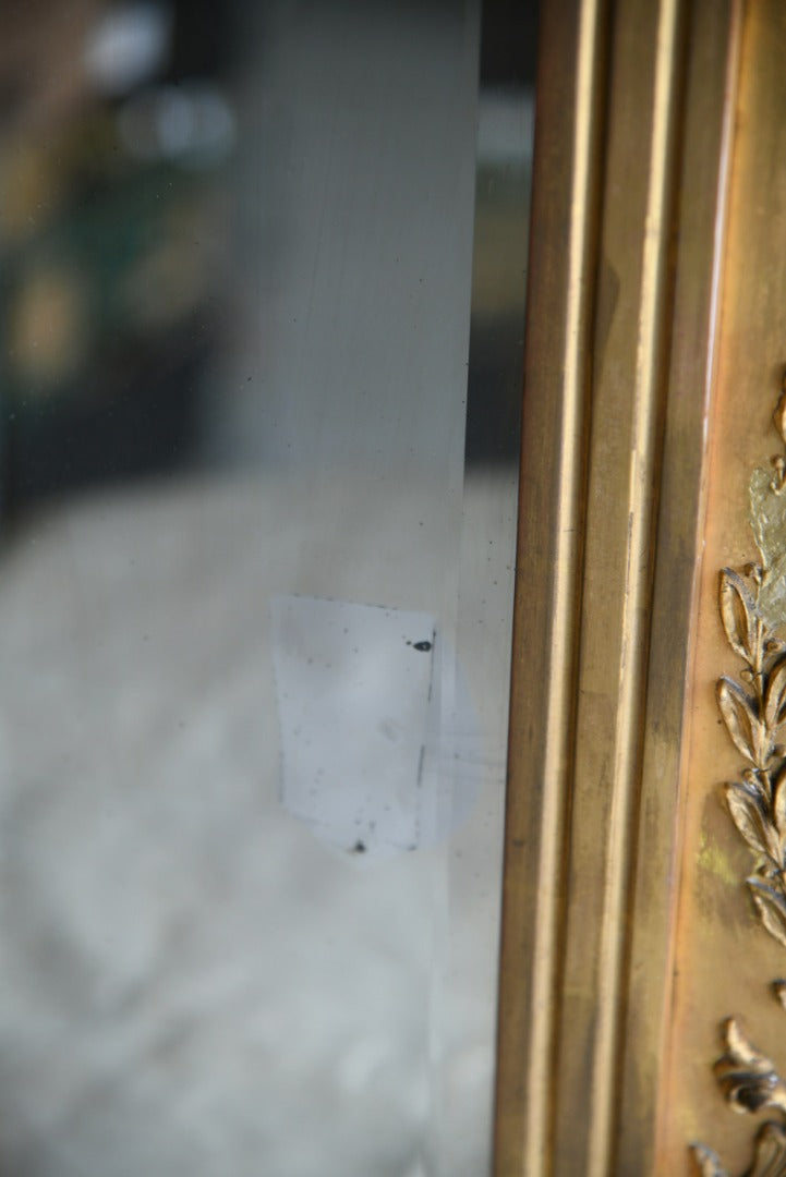 Antique Gilt Overmantle Mirror