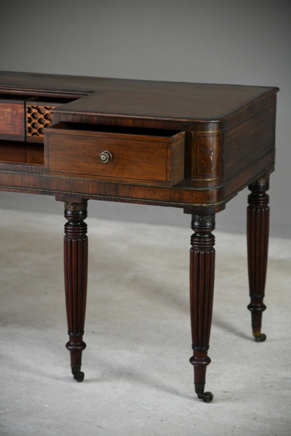 Antique 19th Century Converted Piano Side Console Table