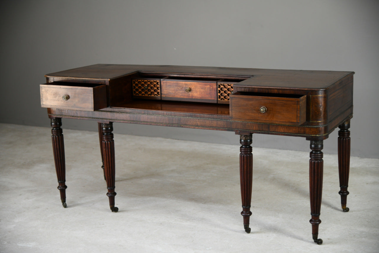 Antique 19th Century Converted Piano Side Console Table