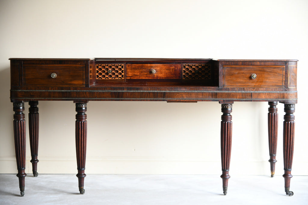 Antique 19th Century Converted Piano Side Console Table