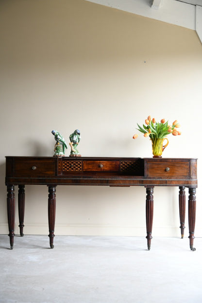 Antique 19th Century Converted Piano Side Console Table