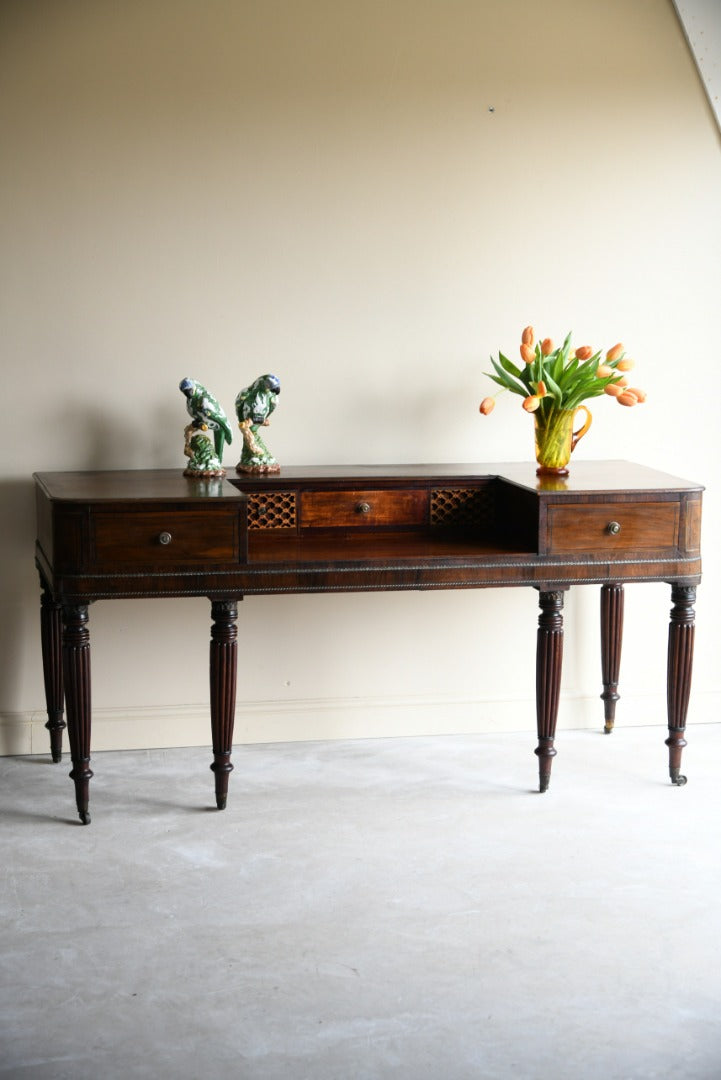 Antique 19th Century Converted Piano Side Console Table