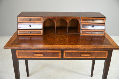 Early 20th Century Burr Walnut Desk