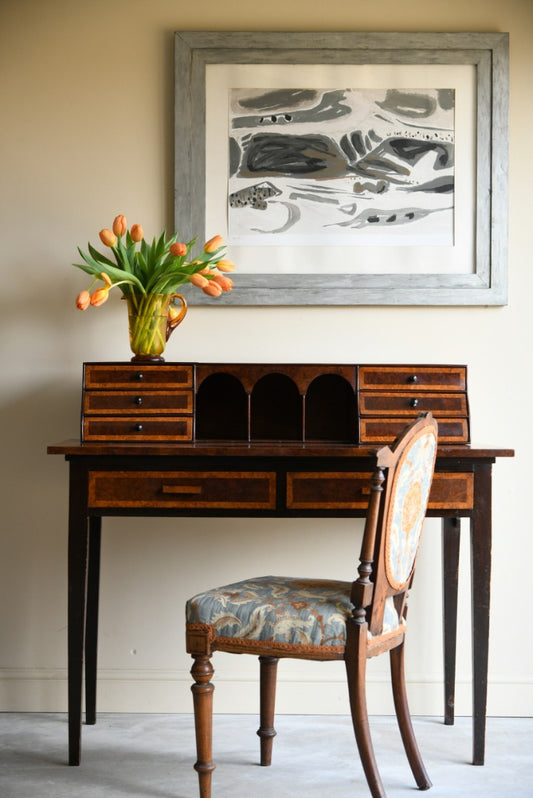 Early 20th Century Burr Walnut Desk