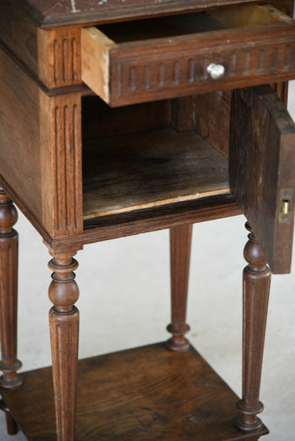 Antique French Bedside Table