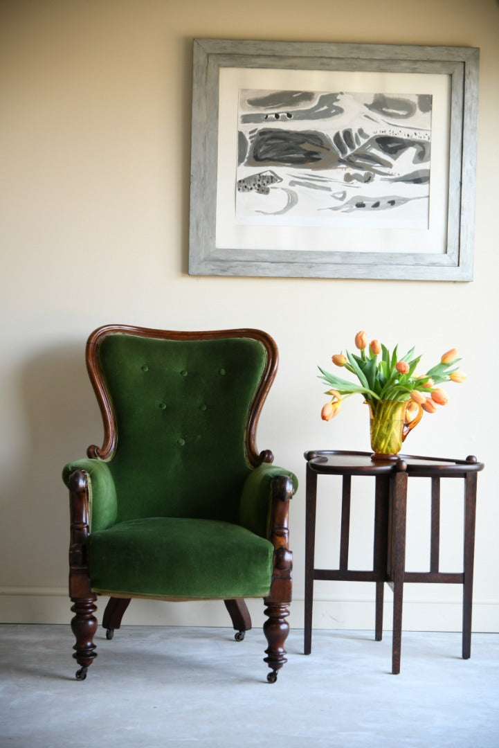 Antique Upholstered Armchair