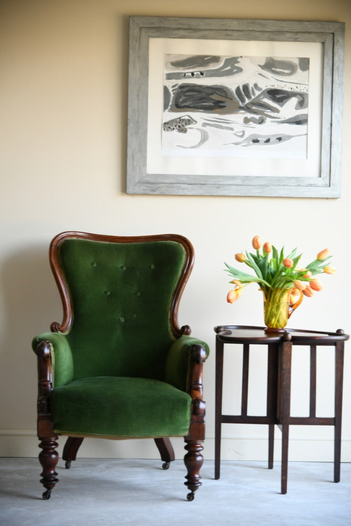 Antique Upholstered Armchair