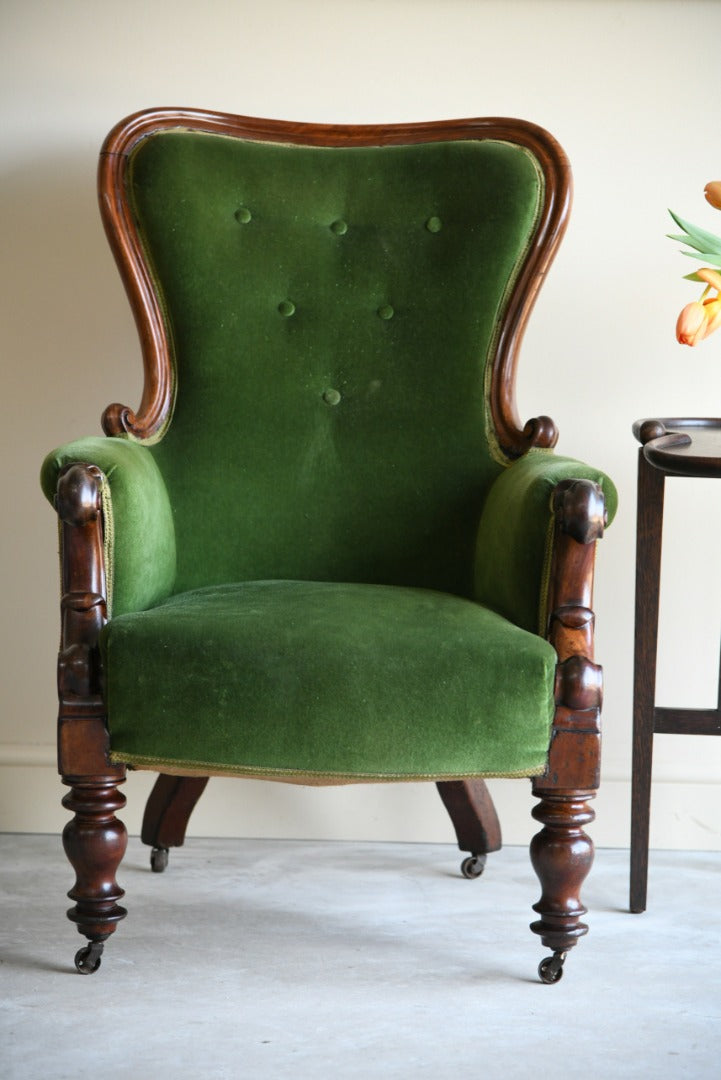 Antique Upholstered Armchair