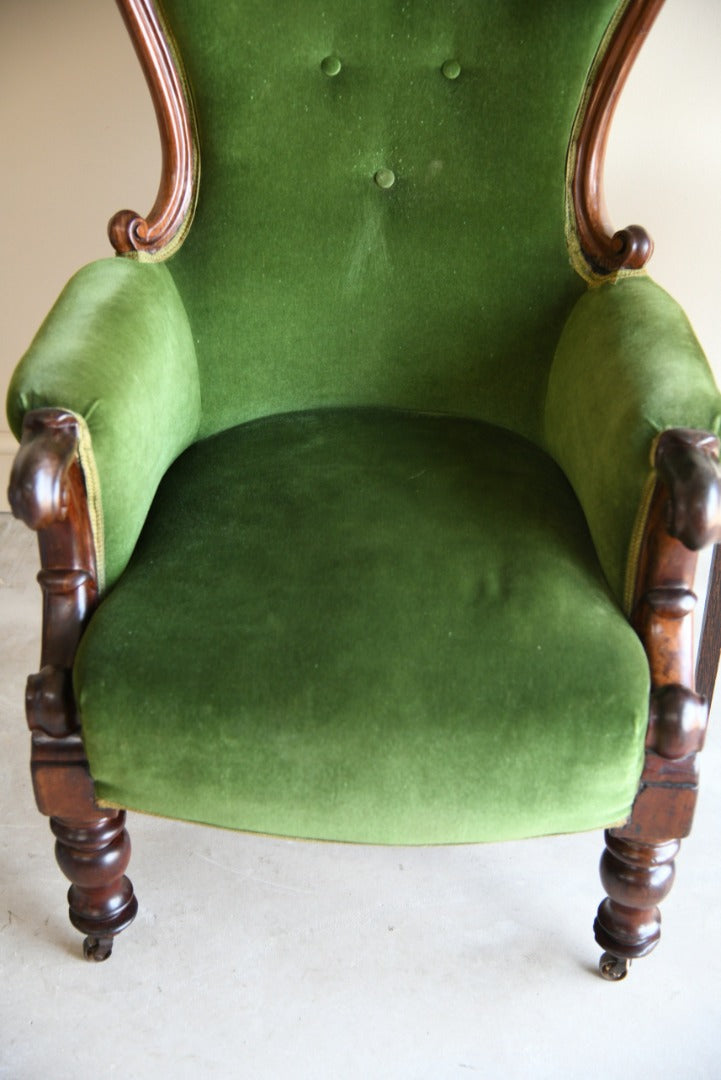 Antique Upholstered Armchair