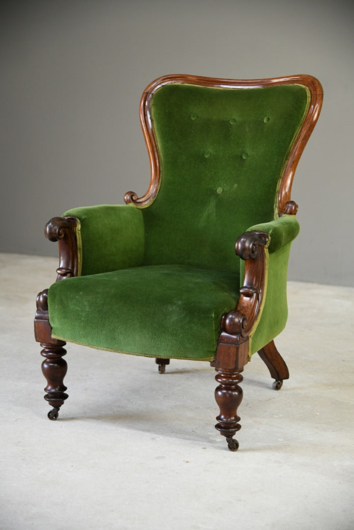 Antique Upholstered Armchair