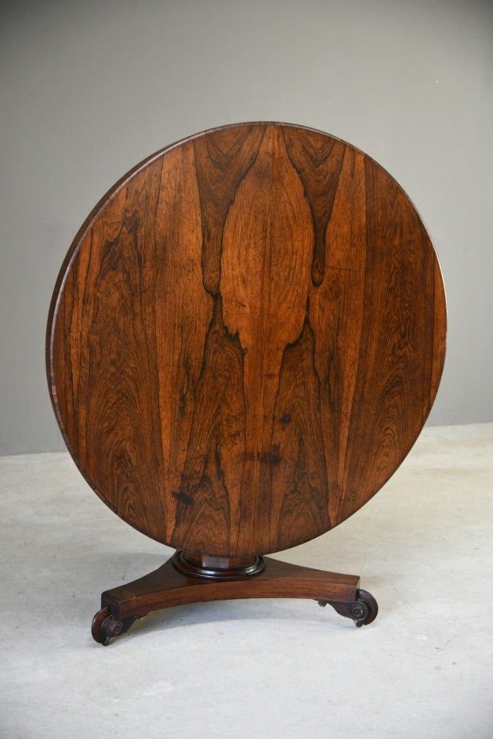 Rosewood Veneer Round Breakfast Table