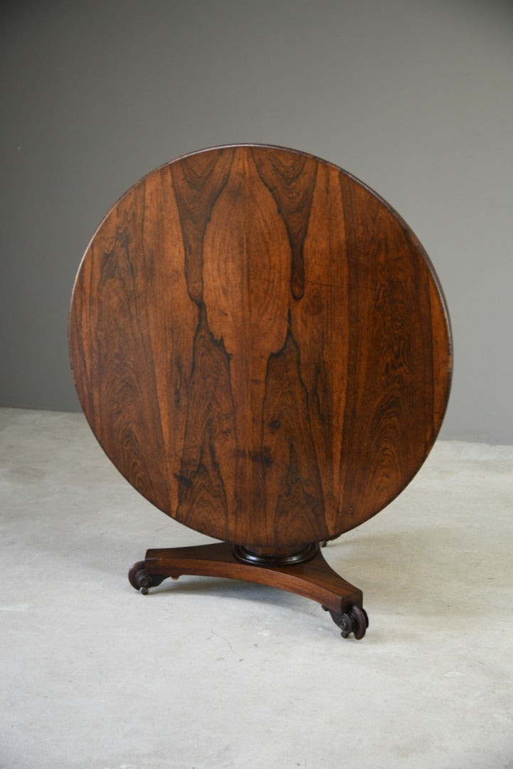 Rosewood Veneer Round Breakfast Table