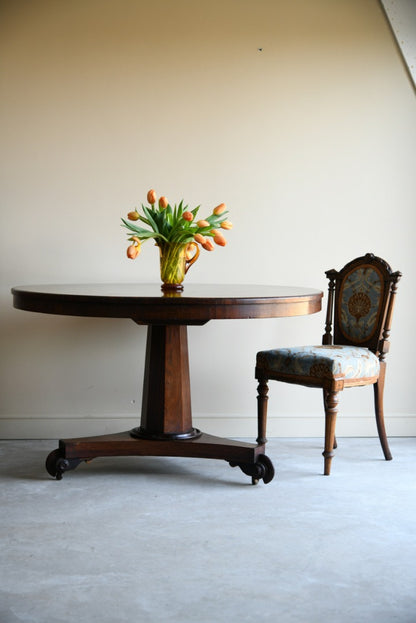 Rosewood Veneer Round Breakfast Table