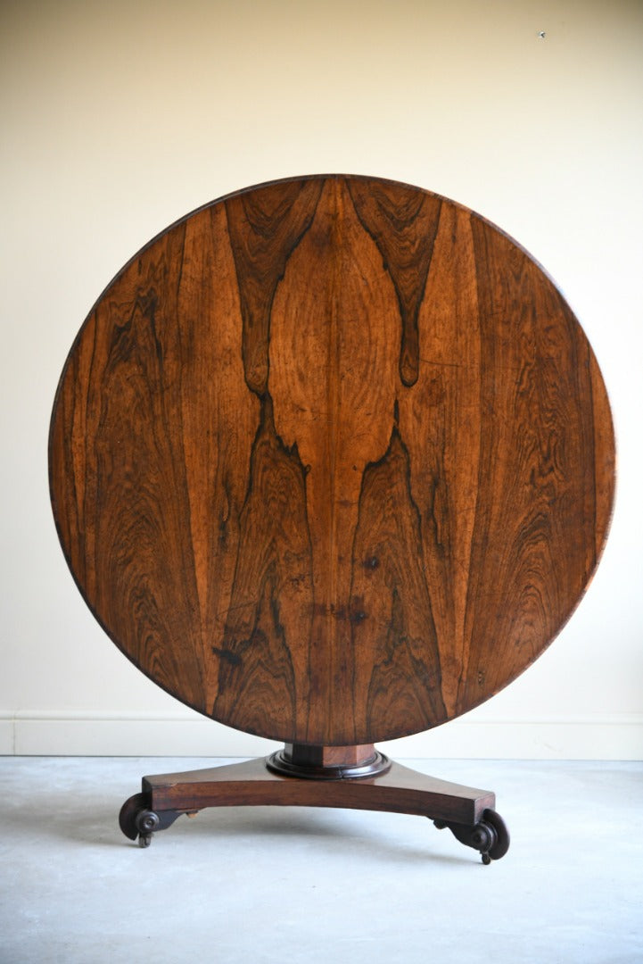 Rosewood Veneer Round Breakfast Table