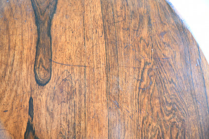 Rosewood Veneer Round Breakfast Table